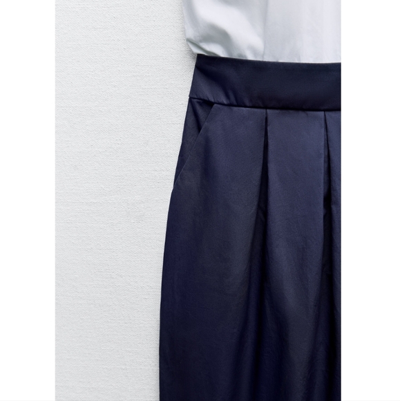 MIXED POPLIN FULL LENGTH JUMPSUIT SIZE M - Picture 7 of 7